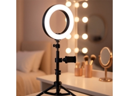 Ring Light Para Youtube E Tiktok Com Suporte Para Selfie/tripé Prateado