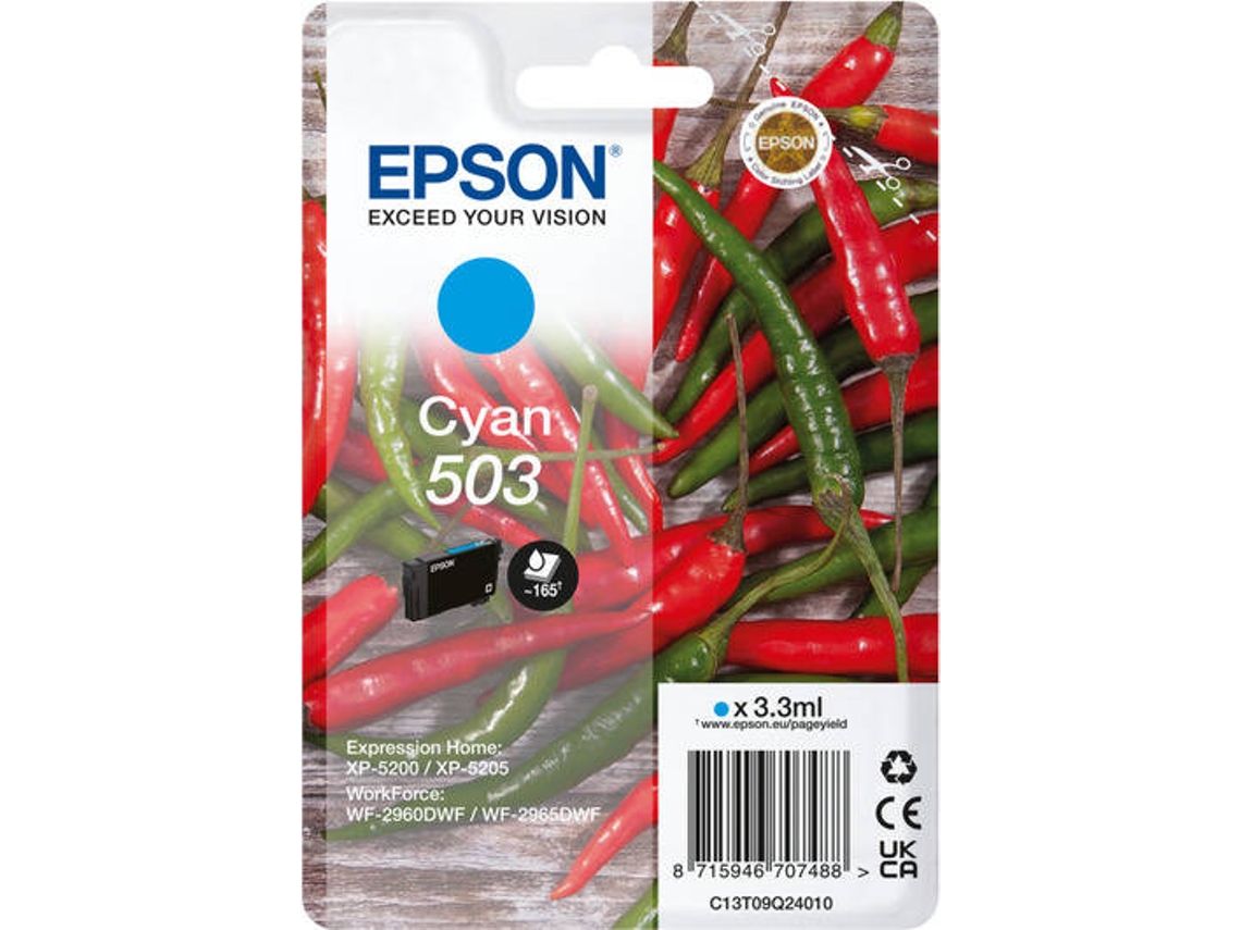 Tinteiro EPSON 503 Ciano