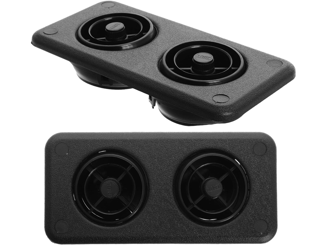 Defletor De Ar Condicionado Para Ventilação Lateral Do Teto, 2 Peças, Preto, Às Intempéries, Compatível Com Ônibus E