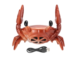 Aetheria suporte de Telefone 2 em 1 com Alto falante Bluetooth Caranguejo Forma 360 Graus Som Envolvente Vermelho