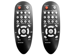 2 controles remotos de substituição para DVD Samsung AK59-00156A DVDE360