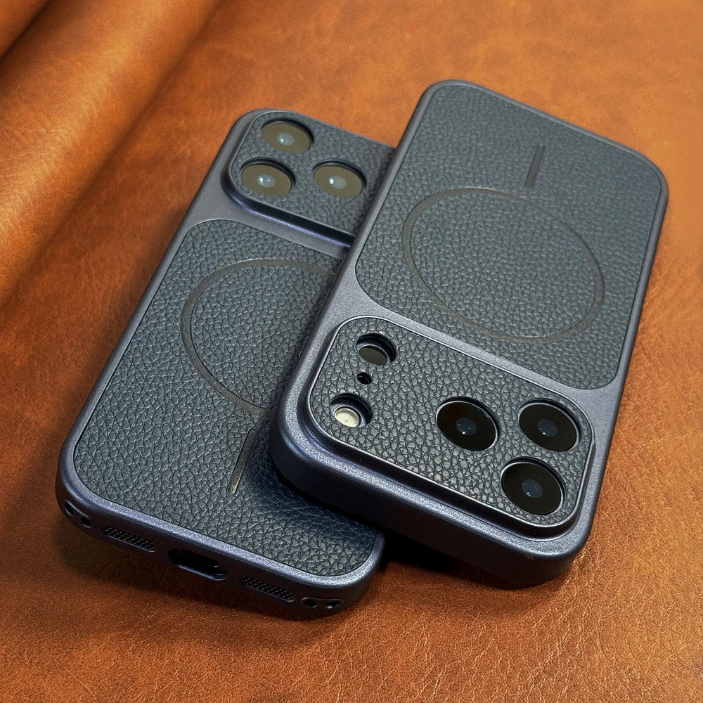 Capa Protetora Com Carregamento Sem Fio Magnético Magsafe (iphone 12 Pro Max Azul)