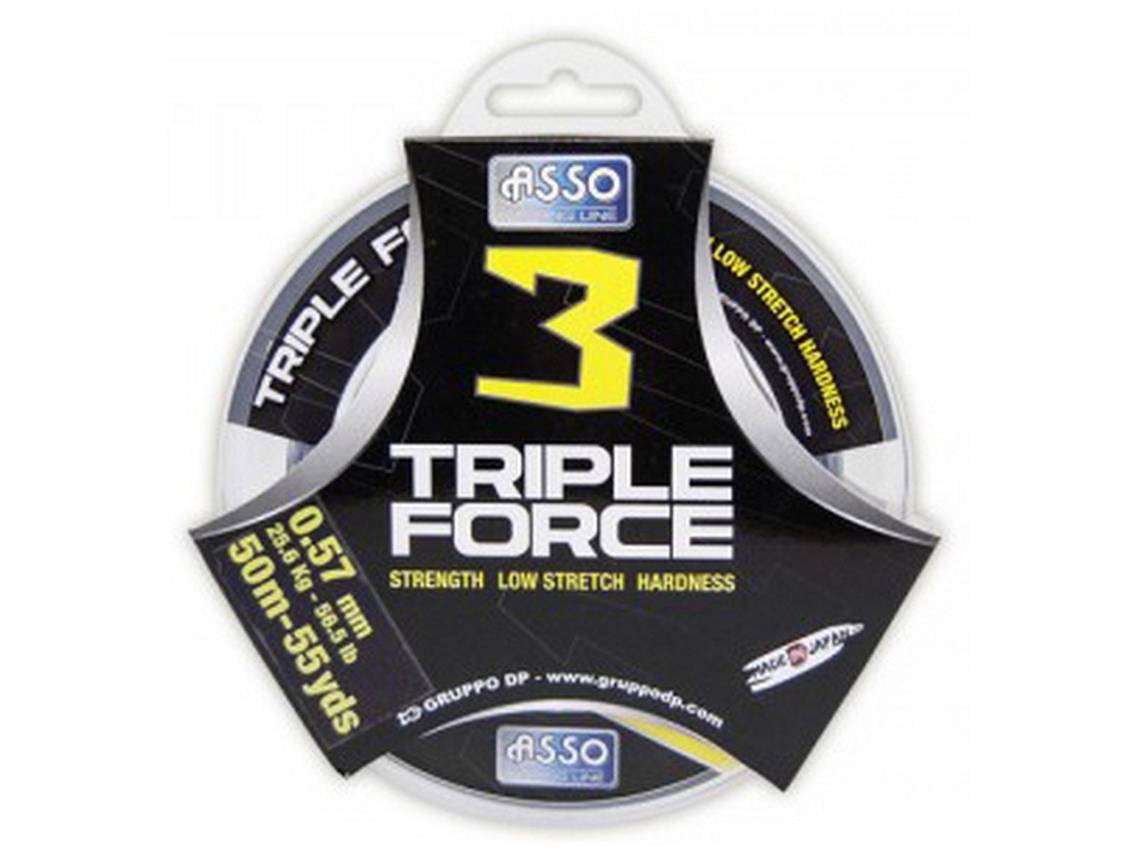 Monofilamento Triple Force 50 M Transparente 0.740 Mmasso