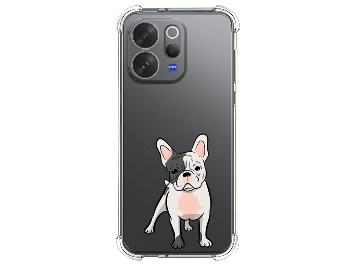 Capa Tumundosmartphone De Silicone À Prova De Choque Para Vivo V70 5g Com Estampa De Cachorro 6 Desenhos