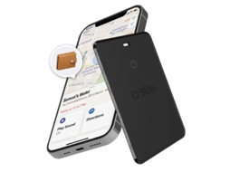 Localizador de Objetos SBS Track My Card Ultrafino (Compatível com Apple Find My - Preto)