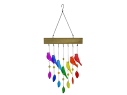 Sinos De Vento Lurelia Para Jardim E Pátio, Para Varanda, De Cristal, De Vidro, 71 Cm, 30 Cm, 3 Cm