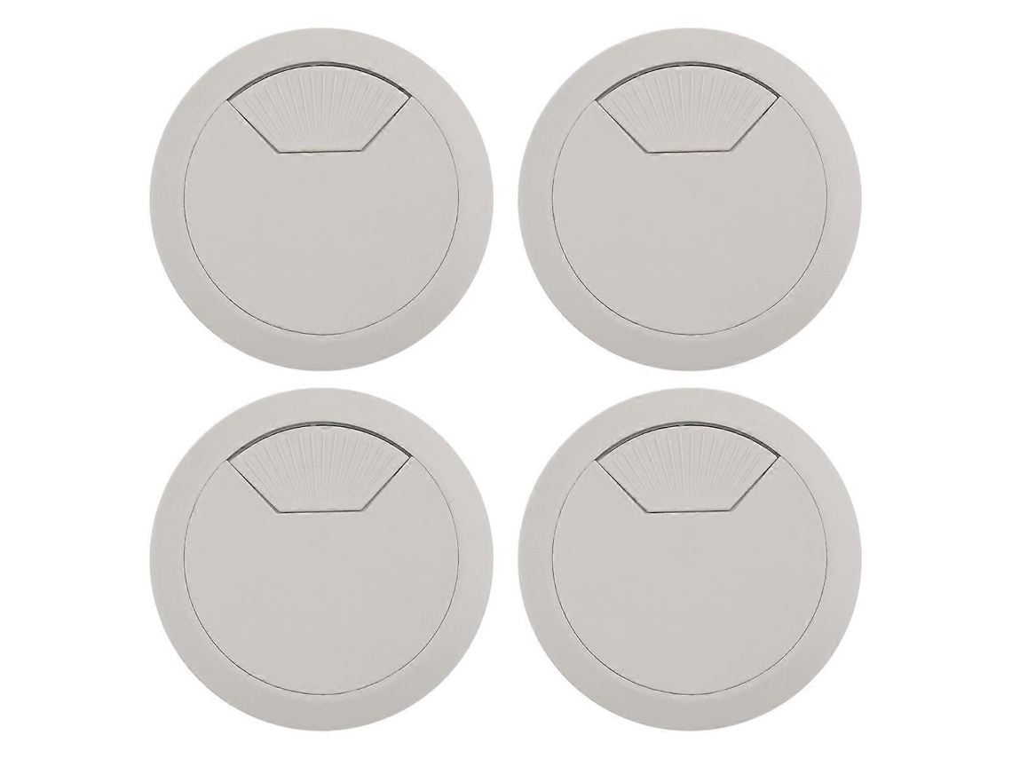 Lurelia Passa-cabos De Mesa, 53 Mm, 61 Mm, Magnético, Cinzento