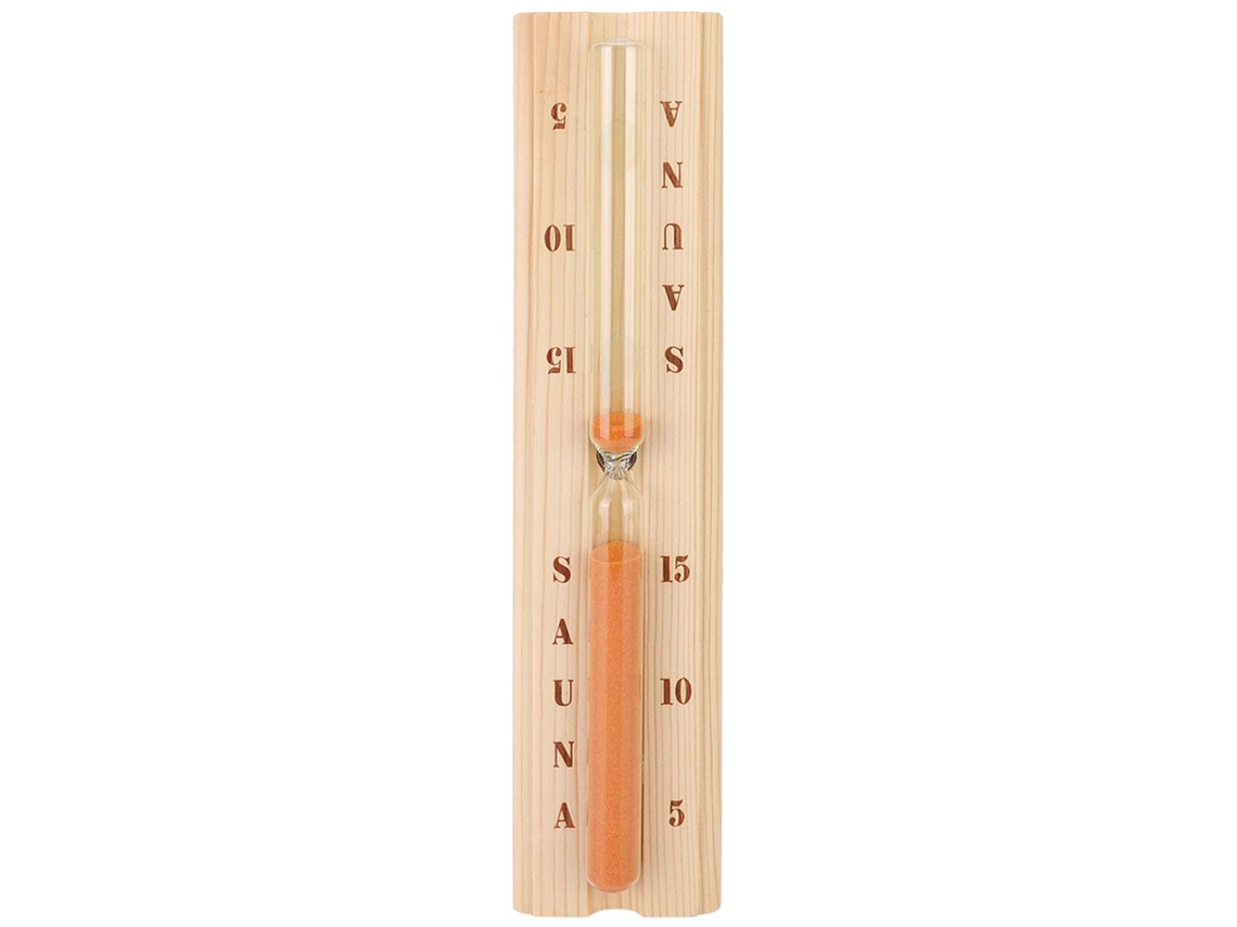 Ampulheta de Madeira para Sauna com Cronômetro Preciso e Resistente ao Calor com Primerox