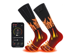 Meias Térmicas Aquecidas Laxiscreed Com 2 Baterias De 5000mah E Controle Via App