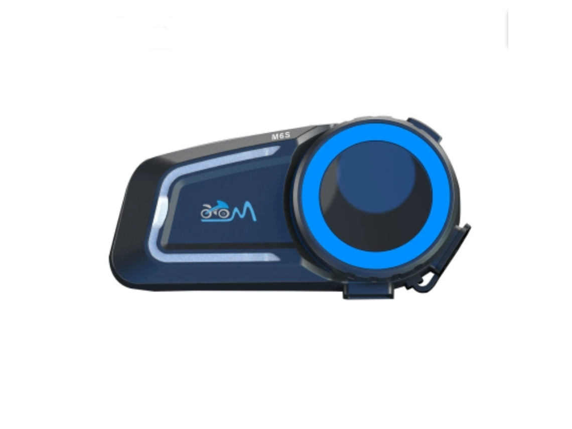 Intercomunicador Bluetooth moto Bt5.0 dual chips alcance 1000m, redução ruído CVC+dsp IP67 para motociclismo e aventuras Preto JIAPEI