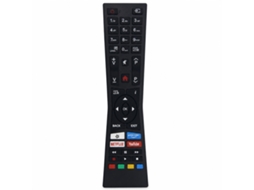 Comando À Distância Para Tv Compatível Com Jvc Rm-c3337, Com Atalhos Netflix, Youtube E Prime Video