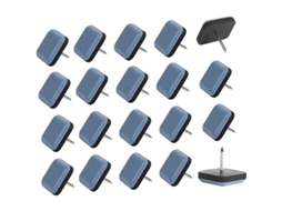 25pcs Deslizadores De Móveis De Teflon 25mm Autoadesivos Com Pregos Para Cadeiras E Poltronas