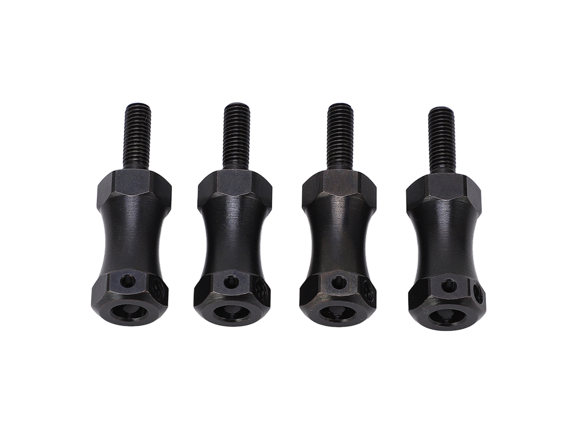 Conector Hexagonal de Roda Estendido, Aço 12mm, para Carros RC Losi Baja Rey, Rock Rey, Hammer Rey, 1/10 S/MARCA