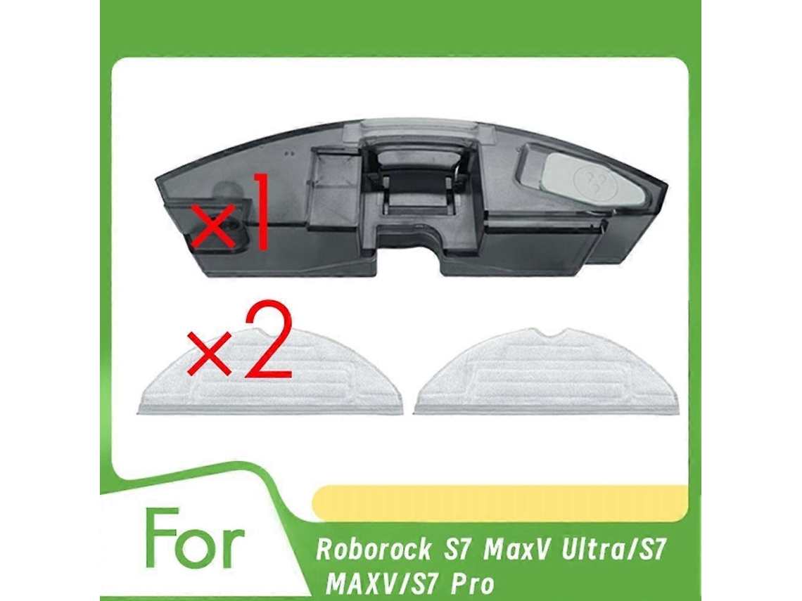 Tanque De Água De Reposição Com 2 Esfregões Para Aspirador De Pó Robô S7 Maxv Ultra/s7 Maxv/s7 Pro Brilvibera