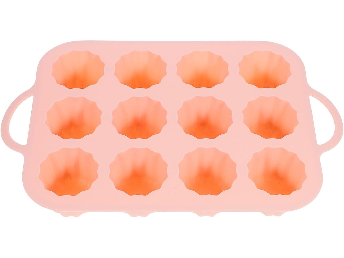Formas Para Muffins E Cupcakes, Em Silicone, Rosa, Para Confeitaria