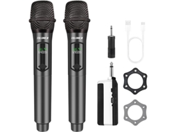 Microfone Sem Fio K60-2 Recarregável 160 Pés TALOMEN