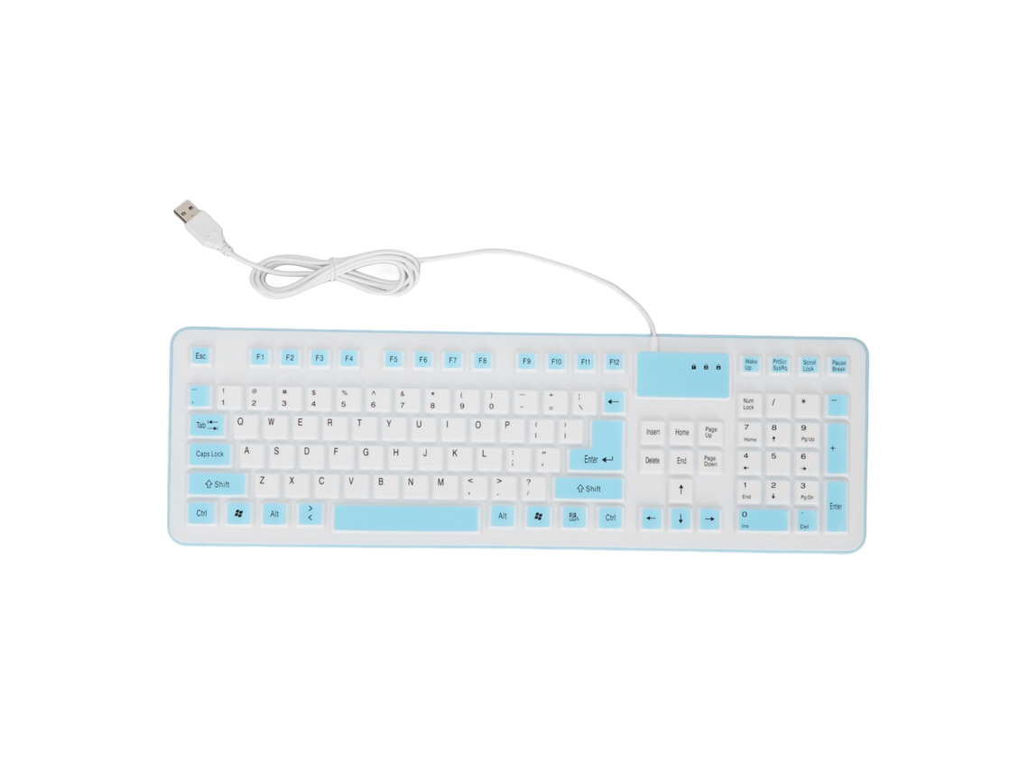 Teclado Silicone Plegable Impermeable Silencioso