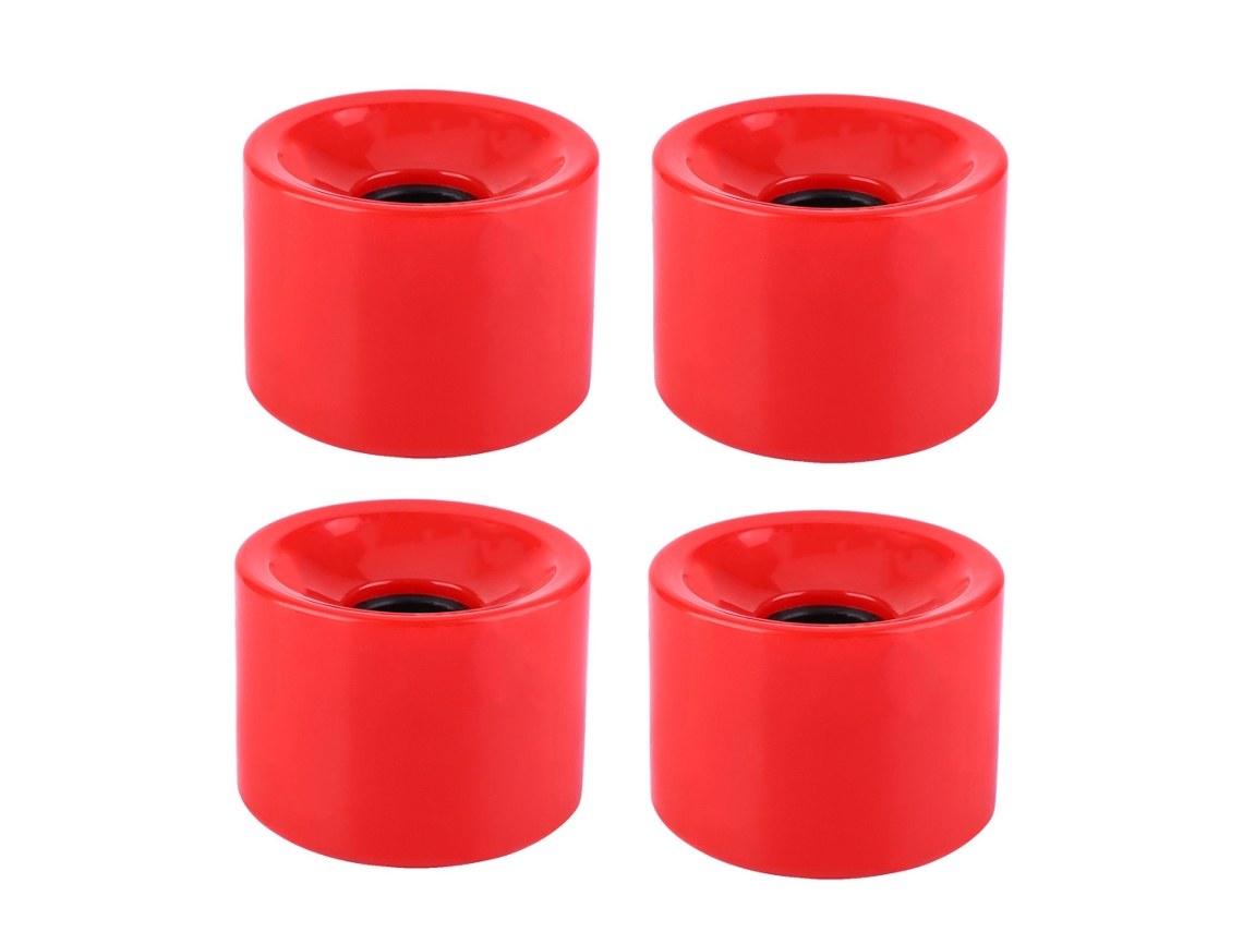 Rodas de skate longboard S/MARCA, PU de alta qualidade, 70x51mm, vermelho