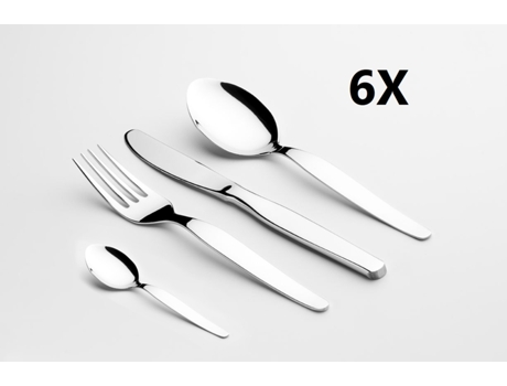 Set 24 Talheres Liso UTILINOX