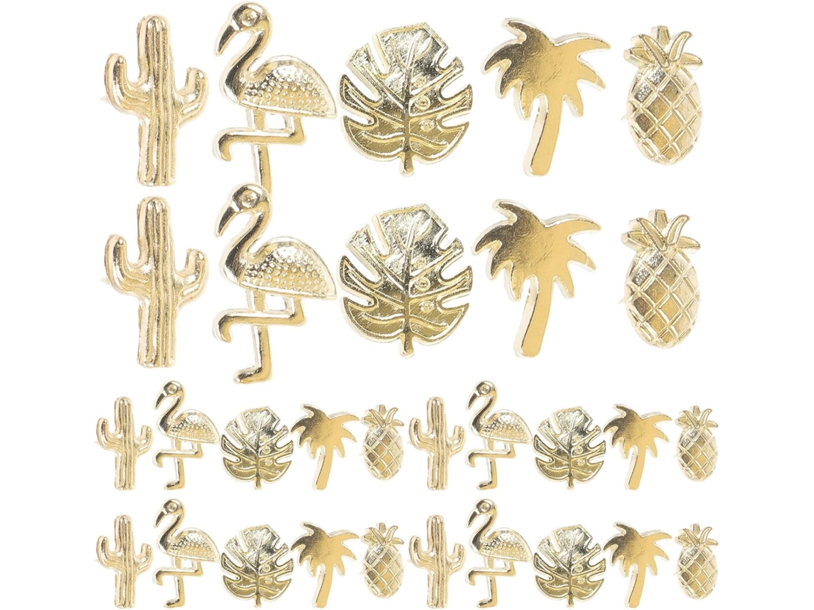 Abaodam 30-tachinhas De Metal Dourado Delicadas Com Design Criativo Para Acessórios Mesa Multifuncionais Em Escritório E