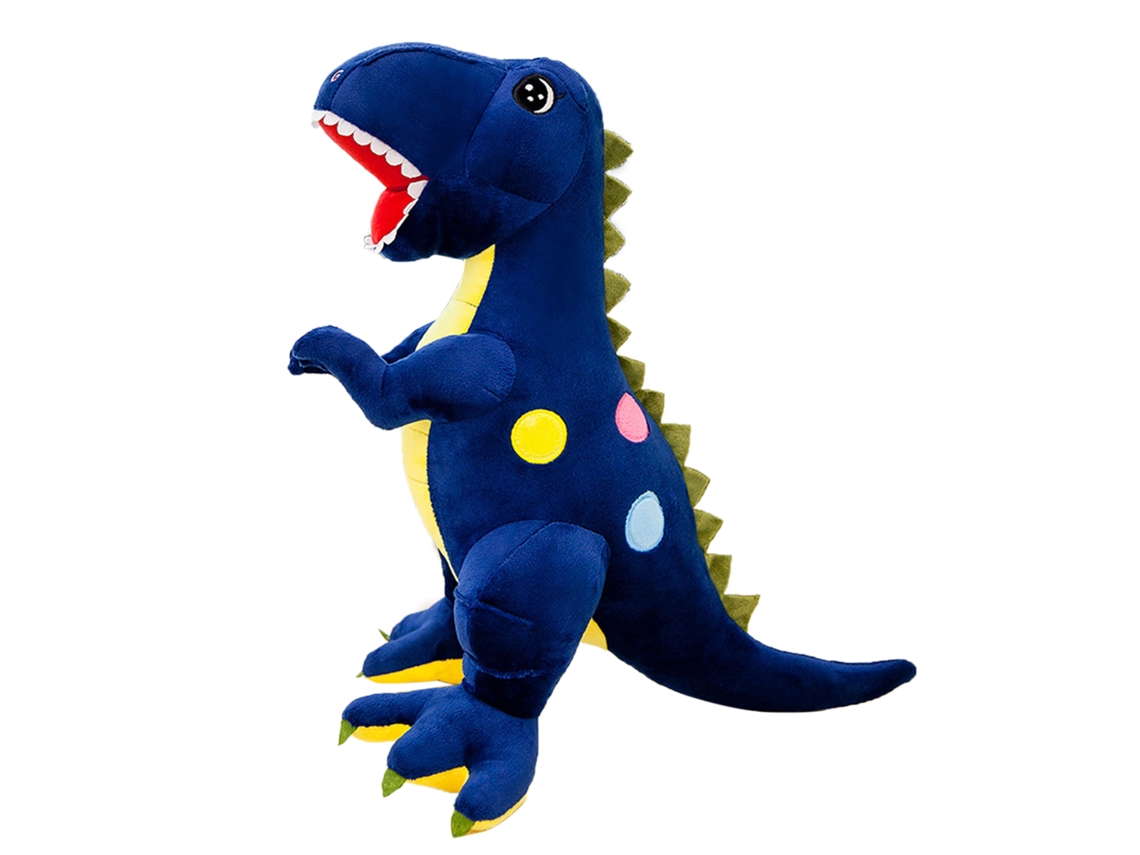 Brinquedo De Pelúcia Dinossauro Azul 60cm Macio Fofo Presente Aniversário Crianças