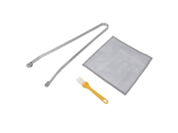 Pinça De Churrasco Salsicha Aço Inox Com Grip Ergonômico