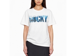 Rockinstone Rocky Movie Blue White Adult T-shirt Size:l