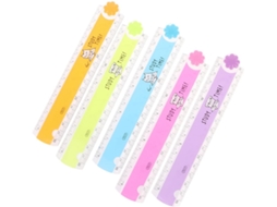 Régua Reta Dobrável Coreana De 30 Cm, Plástico, Para Desenho, Material