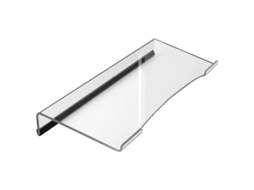Fasst soporte de Teclado de Acrílico Inclinado Ergonómico Transparente Con Tiras Antideslizantes Y Borde Delantero Bajo para Ordenador