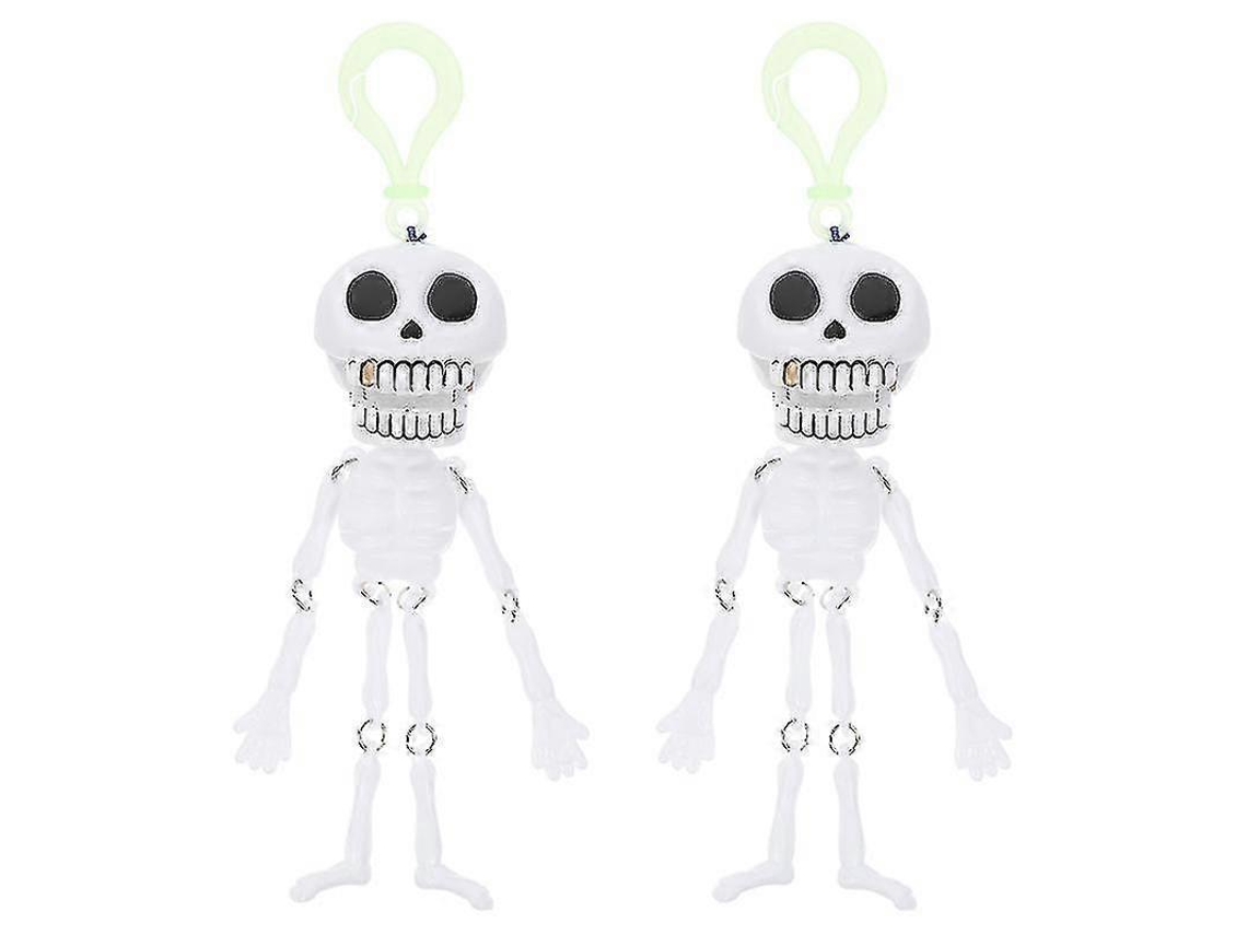 2 Unidades Adereços Esqueleto Halloween