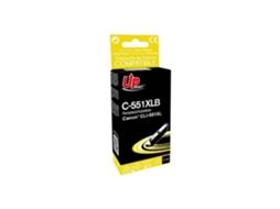 Cartucho de Tinta Preto Remanufaturado UPRINTJET C-551Xlb de 11 Ml para Canon Cli-551Xl