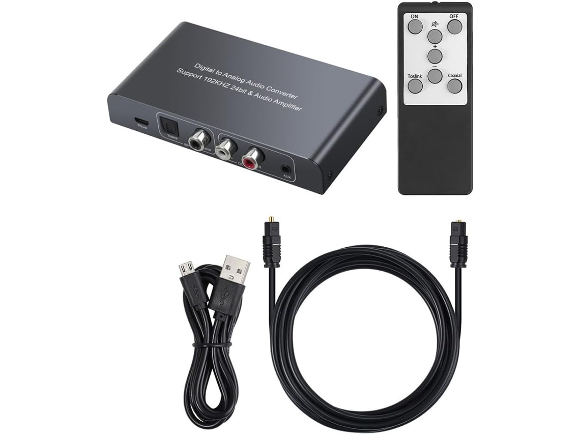 Conversor Digital-analógico Coaxial Toslink Com Comando Infravermelho, 192