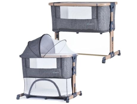 Berço Co-Leito 4 em 1: Cama de Balanço Cercadinho BEBE2LUXE