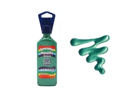 Dimens. Relevo 3D Metallic 35Ml Verde F. 510 Acrilex 