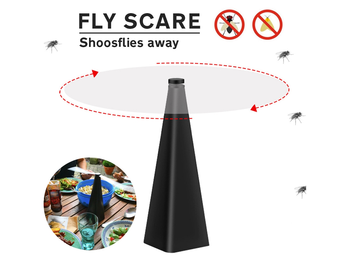 Ventilador Repelente De Moscas Giratório Para Mesa - Anti-moscas Sem Químicos Para Refeições, Churrascos E Piqueniques