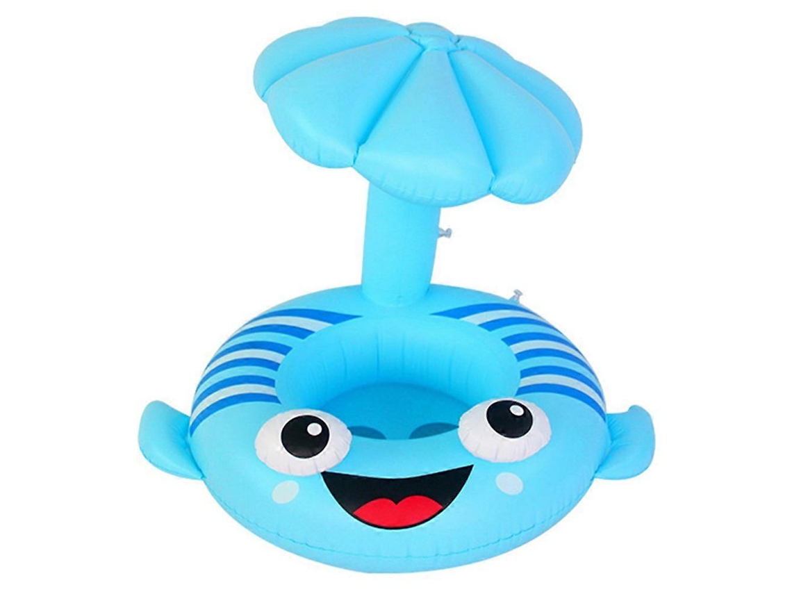 Boia Inflável Infantil em Formato de Peixe Chato com Assento AQUAFORGE