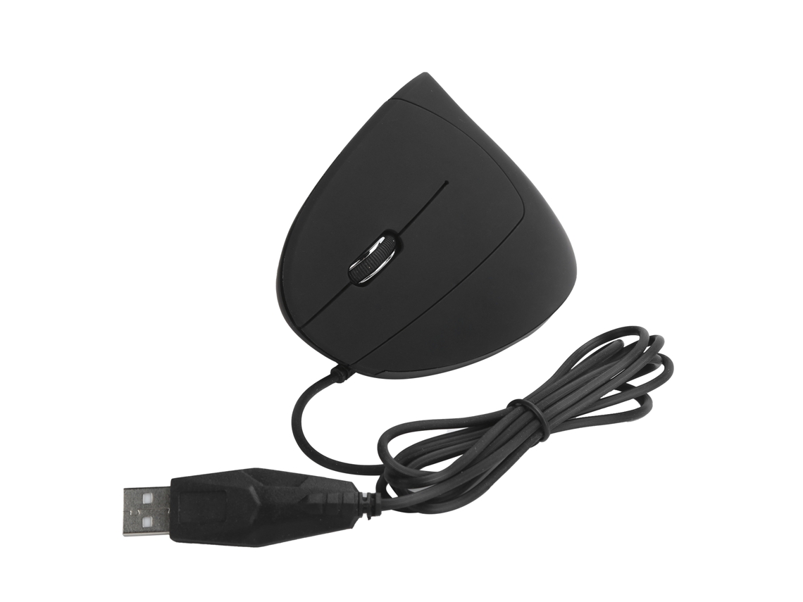 Rato Ergonomico Vertical Com Fio Para Mão Esquerda