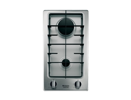 Placa de Gás HOTPOINT DK 20S IX HA (Gás Natural - 28.8 cm - Inox) — Gás Natural | Largura: 28.8 cm