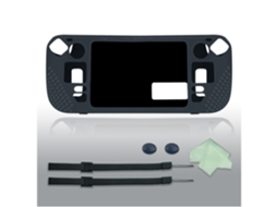 Capa protetora para console de jogos com suporte duplo, resistente a arranhões, feita de silicone, capa única antiderrapante para console de jogos (par).