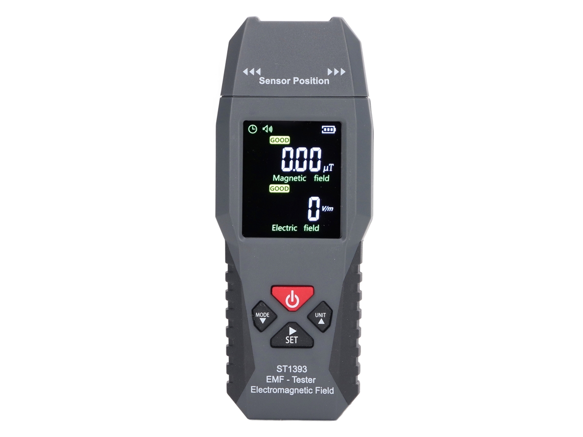 Medidor de EMF Portátil, Detector de Radiação de Campo Eletromagnético com LCD Digital para Casa e Exterior
