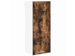 Conjunto de Armários Suspensos com Porta Carvalho Defumado (40x31x100 cm)