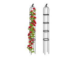 Conjunto De 2 Treliças Metálicas Decorativas Para Plantas Trepadeiras, 188 Cm