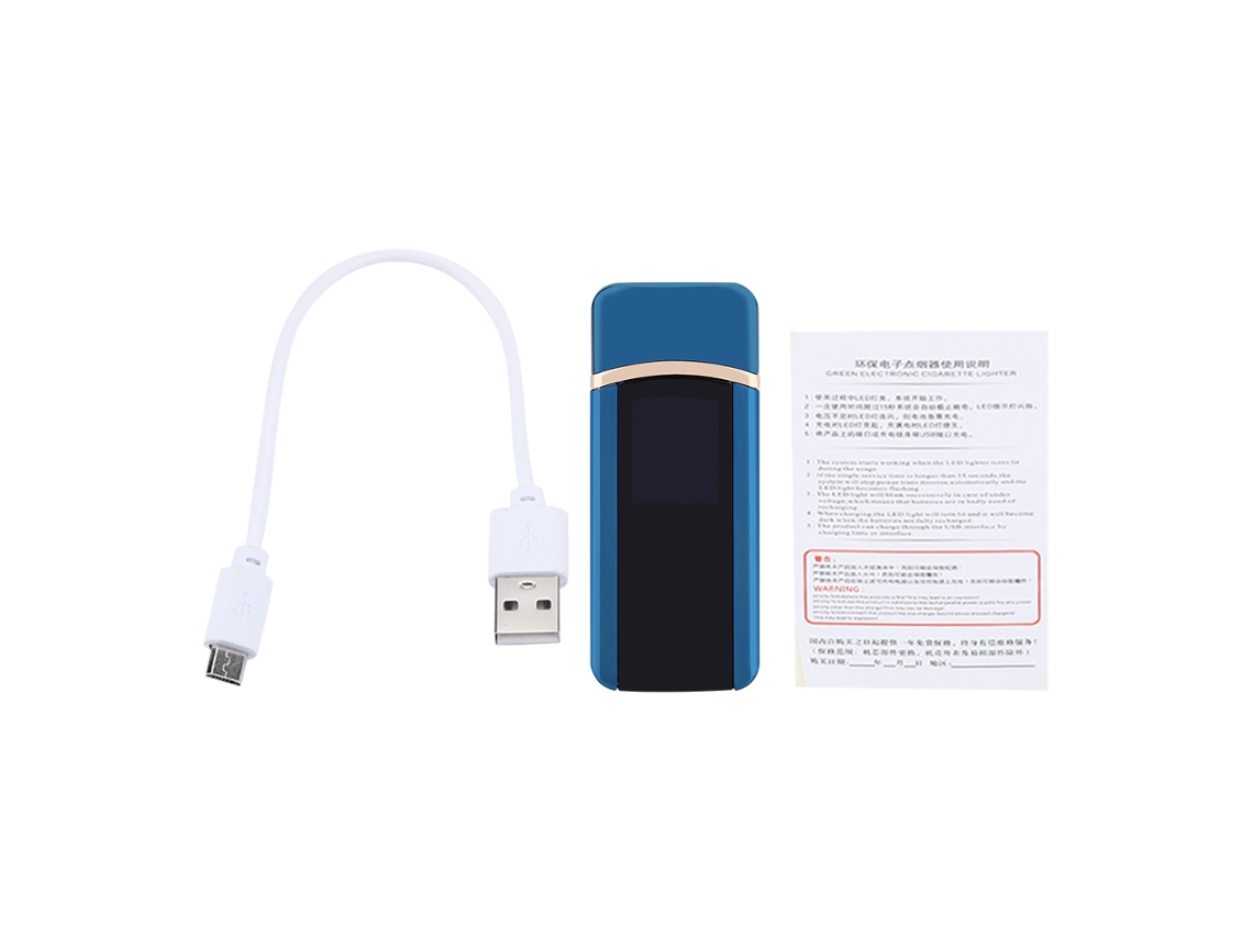Carregamento Usb Eletrônico À Prova De Vento Interruptor Touch Portátil