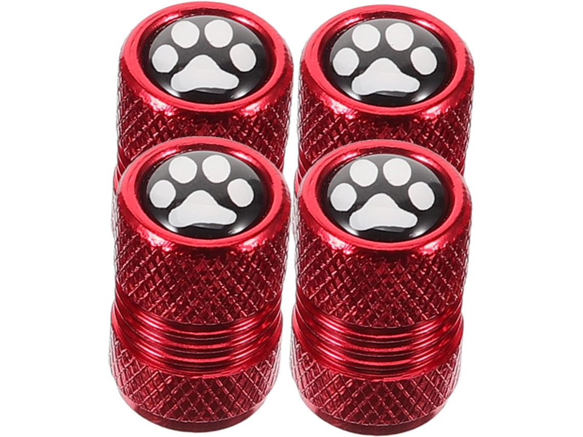 Conjunto De 4 Tampas De Válvulas De Pneus Com Estampa.