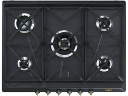 Placa de Gás SMEG SRV876AOGH (Gás Butano-Propano - 68.5 cm - Preto)