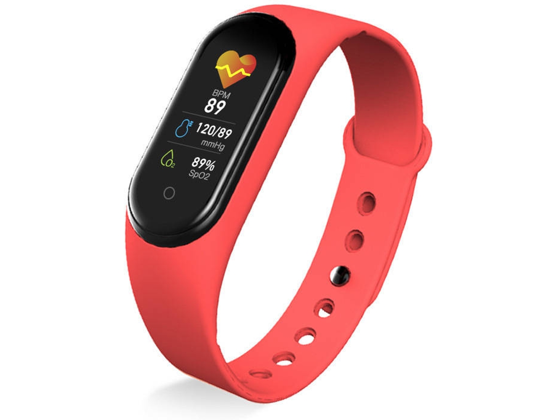 Pulseira Desportiva GETEK AXX2 (Bluetooth - Autonomia até 10 dias - À prova de água - Vermelho)