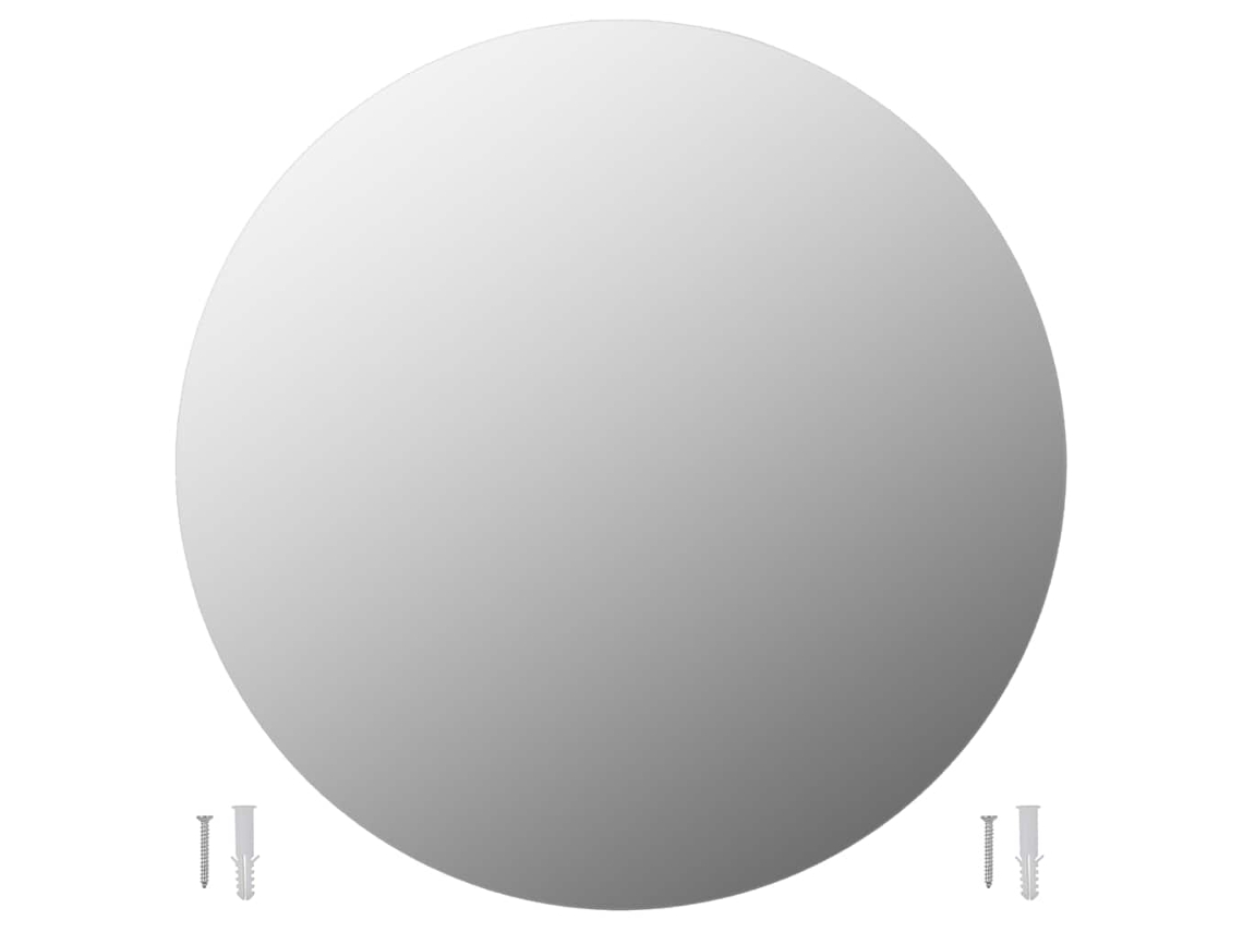 Wall Mirror, Wall Mirrors Vidaxl Prateado Vidro (φ 50 Cm)