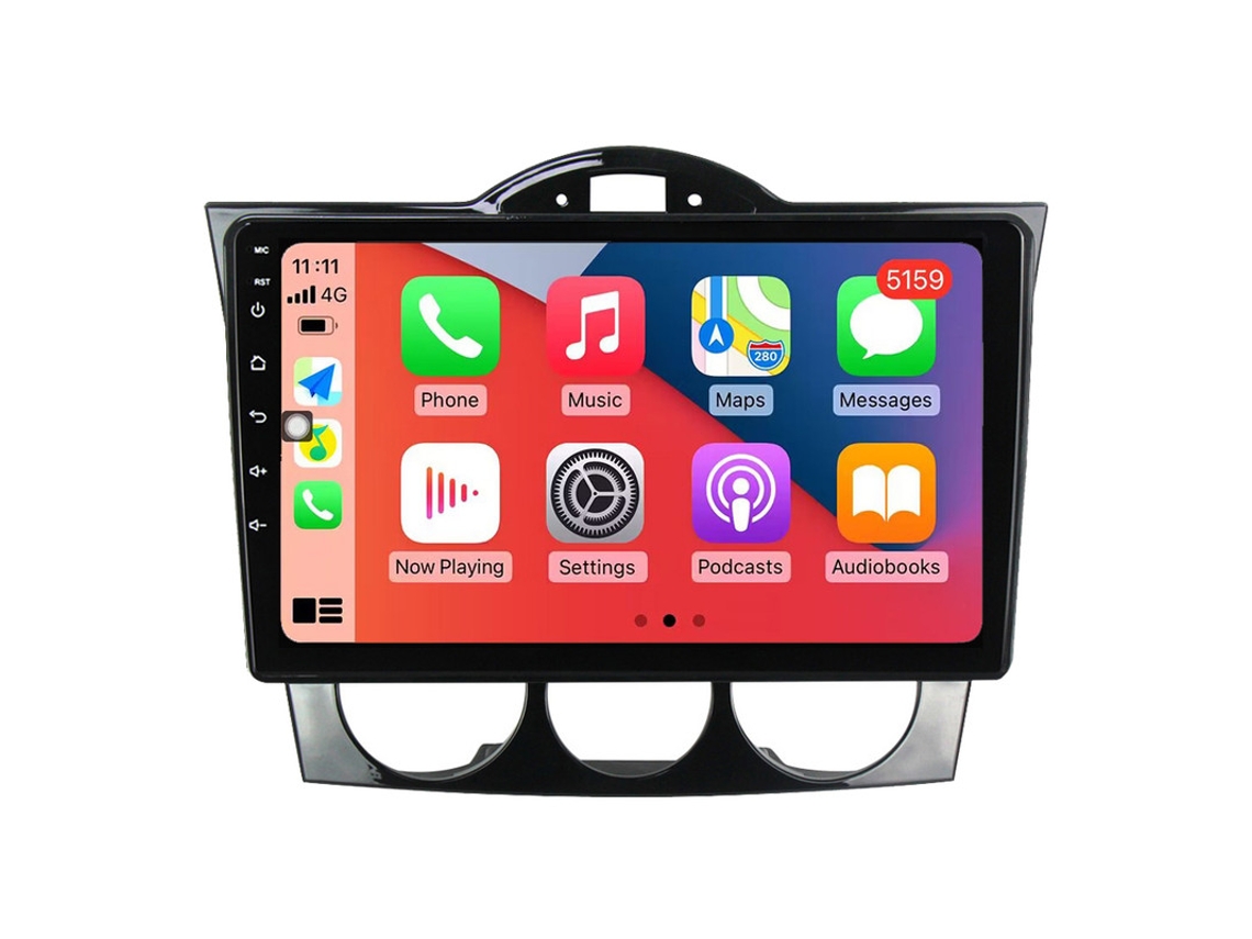 Auto Rádio Carro Bluetooth Autoradio 8GB RAM 128G ROM CarPlay Navegação GPS Ecrã Táctil RoverOne para Mazda RX-8 RX 8 RX8 SE 2003-2021  