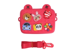 Bolsa Ombro Câmera Infantil Presente Aniversário Vermelha