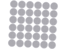 Protetores De Feltro Antiderrapantes Para Móveis, 20x3mm, Cinza, Autoadesivos, Proteção Para Pisos, 100 Unidades, Para
